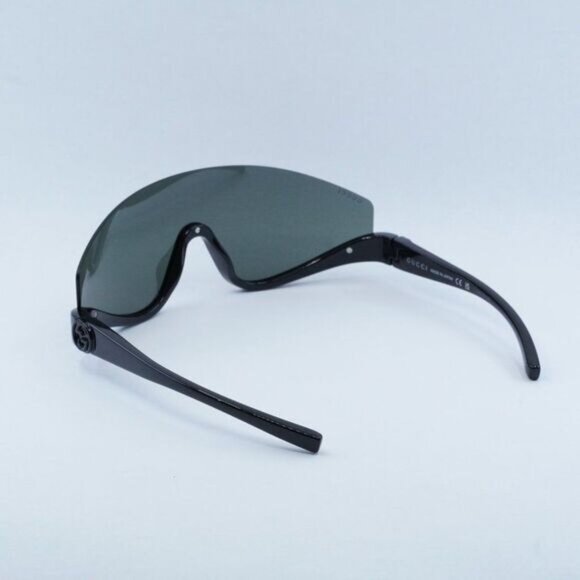 NEW GUCCI GG1650S 001 SHINY BLACK GREY SUNGLASSES - Picture 10 of 11